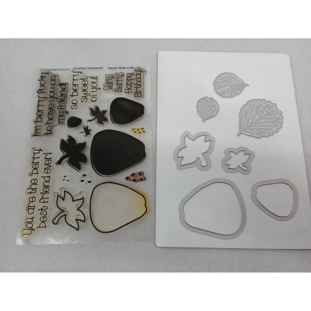 The Stamps of Life Strawberries2stamp Clear Stamps and Dies